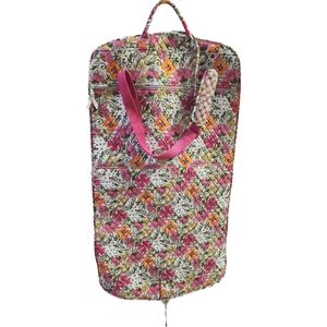 Vera Bradley Tea Garden Floral Quilted Hanging Garment Bag Women's Travel